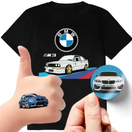 zestaw-3w1-koszulka-dla-dzieci-tatuaze-naklejki-bmw-alpina-m3-140-jakosc
