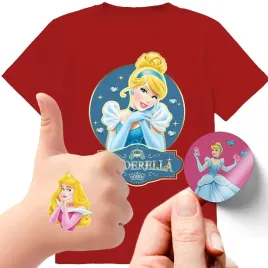 zestaw-3w1-koszulka-dla-dzieci-tatuaze-naklejki-kopciuszek-disney-140