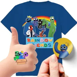 zestaw-3w1-koszulka-dla-dzieci-tatuaze-naklejki-rainbow-friends-128-jakosc