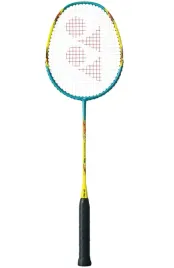 rakieta-do-badmintona-yonex-nanoflare-e13-turkus-zolty-izometryczna-glowka