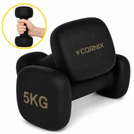 hantelki-ciezarki-zeliwne-winylowe-antyposlizgowe-cornix-zestaw-2x-5-kg