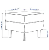 ikea-rocksjon-podnozek-blekinge-bialy-stan-nowy