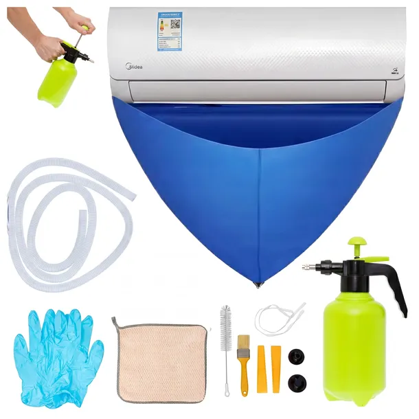 ZESTAW DO CZYSZCZENIA KLIMATYZACJI KLIMATYZATORA SZCZOTKI WOREK 70-100cm