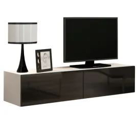 komoda-rtv-140-vega-vg4b-bialy-czarny-polysk