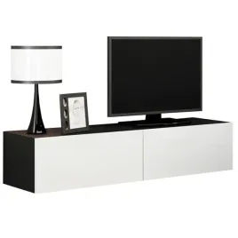 komoda-rtv-140-vega-vg4c-czarny-bialy-polysk
