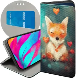 etui-z-klapka-do-realme-c67-4g-wzory-liski-lisy-fox-futeral-pokrowiec-case