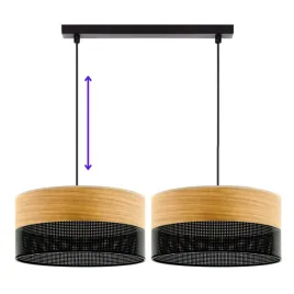 lampa-wiszaca-zyrandol-abazur-30cm-z-dziurkami-drewno-e27-led