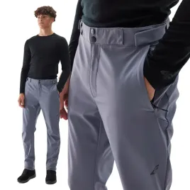 spodnie-meskie-trekkingowe-l-4f-sportowe-softshellowe-tftrm0783-aw24