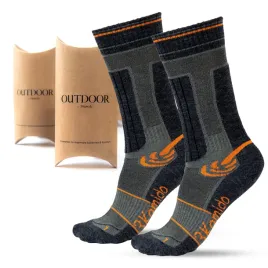 skarpetki-dzieciece-3kamido-outdoor-welna-merino-szaro-pomaranczowe-35-38