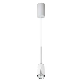flower-chrome-lampa-wiszaca-1xgu10-bialy