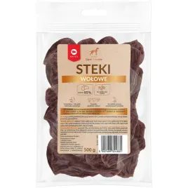 maced-stek-przysmak-dla-psa-steki-wolowe-95percent-miesa-500g