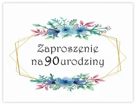 zaproszenia-na-90-urodziny-koperta-zaproszenie