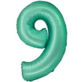 balon-foliowy-cyfra-9-mietowy-matowy-godan-30-dgt