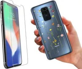 etui-na-xiaomi-redmi-note-9-telefon-wzory-kwiaty-szklo