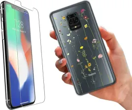 etui-na-xiaomi-redmi-note-9-pro-telefon-wzory-kwiaty-szklo