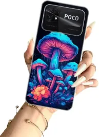 etui-na-xiaomi-poco-c40-telefon-wzory-grzyby