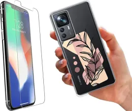 etui-na-xiaomi-12t-telefon-wzory-kwiaty-szklo