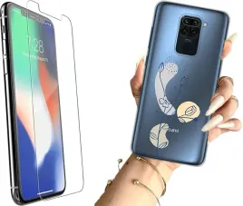 etui-na-xiaomi-redmi-note-9-telefon-wzory-kwiaty-szklo