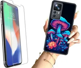 etui-na-xiaomi-12t-telefon-wzory-grzyby-szklo