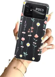 etui-na-xiaomi-poco-c40-telefon-wzory-kwiaty
