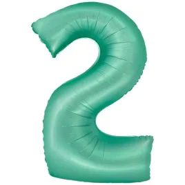 balon-foliowy-cyfra-2-mietowy-matowy-godan-30-dgt