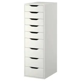 ikea-alex-komoda-9-szuflad-bialy-36x116-cm