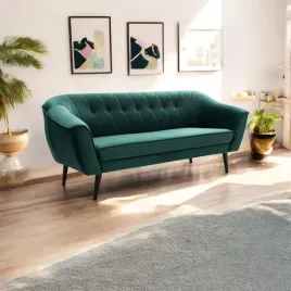 sofa-skandynawska-trzyosobowa-ivo-do-salonu-biura-butelkowa-zielen-welur