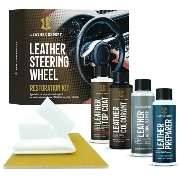 LEATHER EXPERT – ZESTAW DO RENOWACJI KIEROWNICY SKÓRZANEJ LE-18-SW450