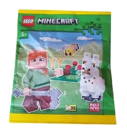 zestaw-lego-minecraft-minifigure-polybag-alex-baby-llama-and-bee-662308