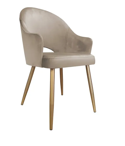 Krzesło Velvet noga złota MG09