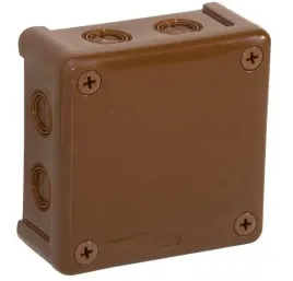 puszka-natynkowa-pusta-8-wlotow-viplast-vp-42-brazowa-ip55-98x98x42mm-042-0