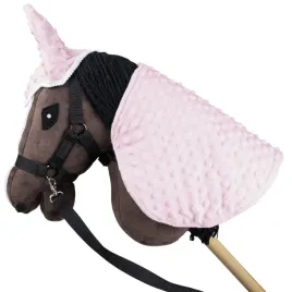 derka-dwustronna-i-nauszniki-skippi-dla-konia-na-kiju-hobby-horse-rozowa