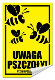naklejka-uwaga-pszczoly-ryzyko-pozadlenia-30x20-samoprzylepna