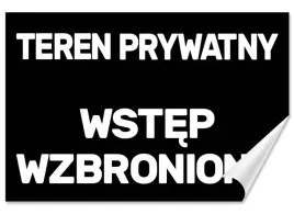 naklejka-teren-prywatny-wstep-wzbroniony-30x20-samoprzylepna