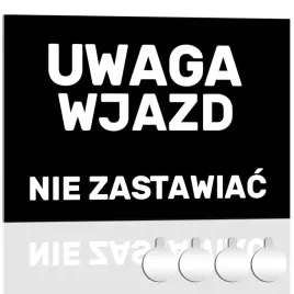 tabliczka-pcv-uwaga-wjazd-nie-zastawiac-30x20-druk-uv-przylepce