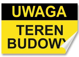 naklejka-uwaga-teren-budowy-30x20-samoprzylepna