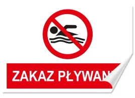 naklejka-zakaz-plywania-30x20-samoprzylepna