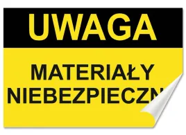 naklejka-ostrzegawcza-uwaga-materialy-niebezpieczne-30x20-samoprzylepna