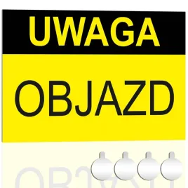 tabliczka-pcv-informacyjna-uwaga-objazd-30x20-druk-uv-przylepce
