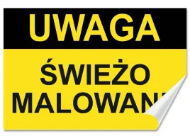 naklejka-ostrzegawcza-uwaga-swiezo-malowane-30x20-samoprzylepna