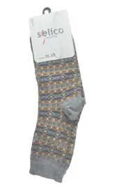 skarpetki-damskie-selico-szare-kolorowy-wzor-35-37