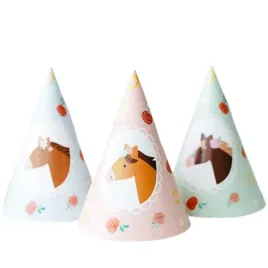 czapeczki-papierowe-konie-partydeco-6-szt