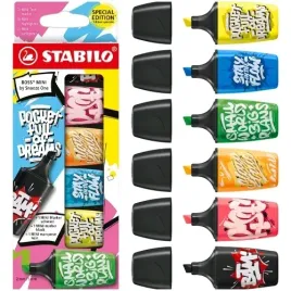 zakreslacze-stabilo-boss-mini-by-snooze-one-markery-zestaw-6-kolorow