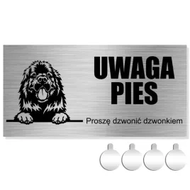 nierdzewna-tabliczka-uwaga-pies-prosze-dzwonic-nowofundland-10x20-aluminium