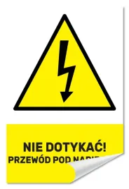 naklejka-nie-dotykac-przewod-pod-napieciem-30x20-samoprzylepna