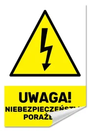 naklejka-uwaga-niebezpieczenstwo-porazenia-30x20-samoprzylepna