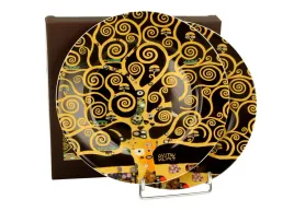komplet-2-talerze-deserowe-tree-of-life-brown-inspired-by-klimt