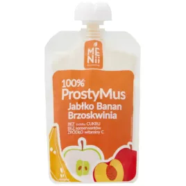 100percent-prosty-mus-jablko-banan-brzoskwinia-100g