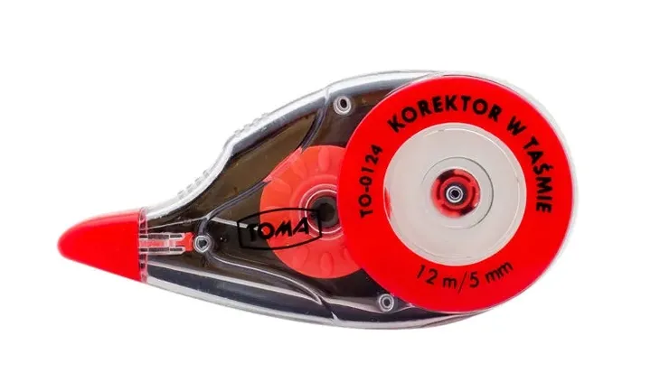 KOREKTOR W TAŚMIE TAŚMOWY TOMA TO-0124 5mm 12m