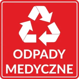 naklejka-odpady-medyczne-na-kosz-odpady-do-segregacji-smieci-20-cm
